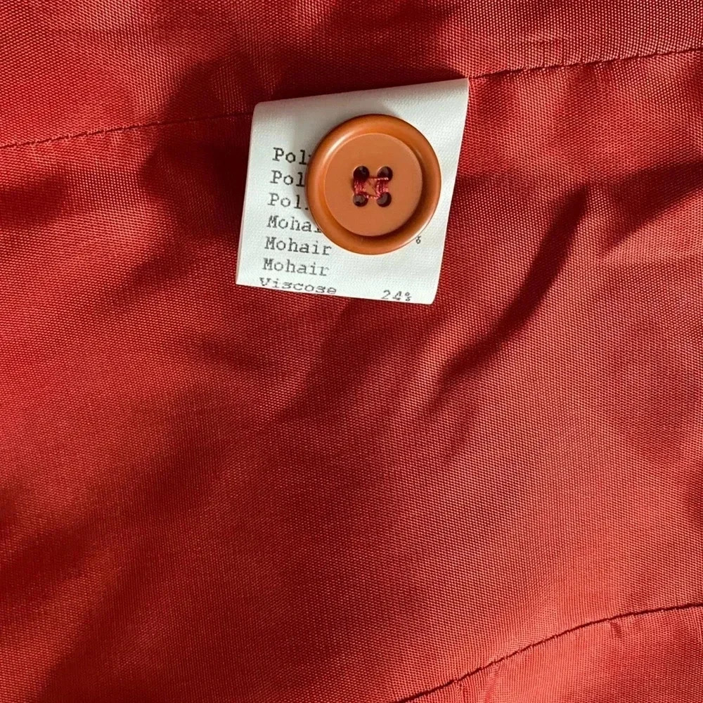 GERARD DAREL | Rustic Orange Wool Blend Blazer Size 38 (US 8) - Picture 9 of 11